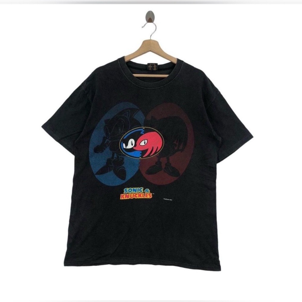 Vintage 1994 SONIC & KNUCKLES Sega Promo Game Tee Shirt Single Stitch 90s